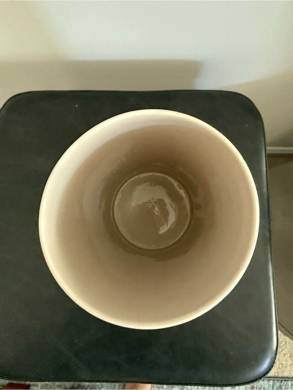 Blue Marbled Ceramic Vase 8.25”